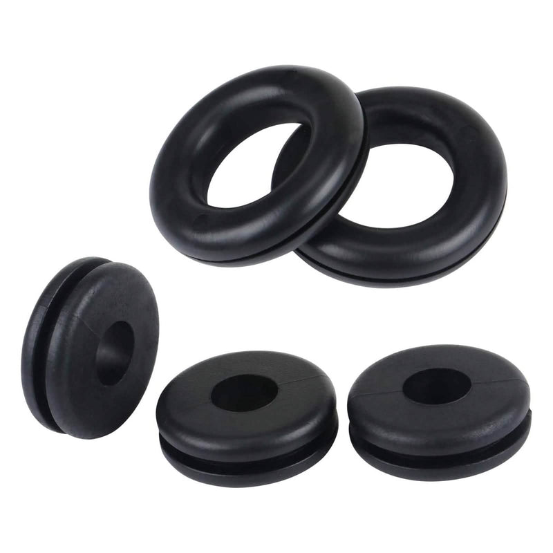 tooltime.co.uk Rubber Grommets 125pc Rubber Grommets Set Assorted SIzes with Storage Case