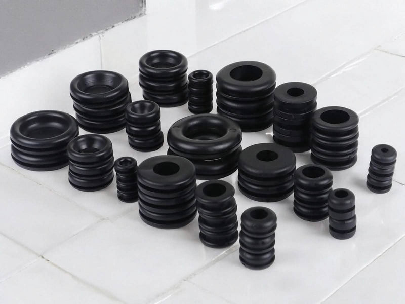 tooltime.co.uk Rubber Grommets 125pc Rubber Grommets Set Assorted SIzes with Storage Case