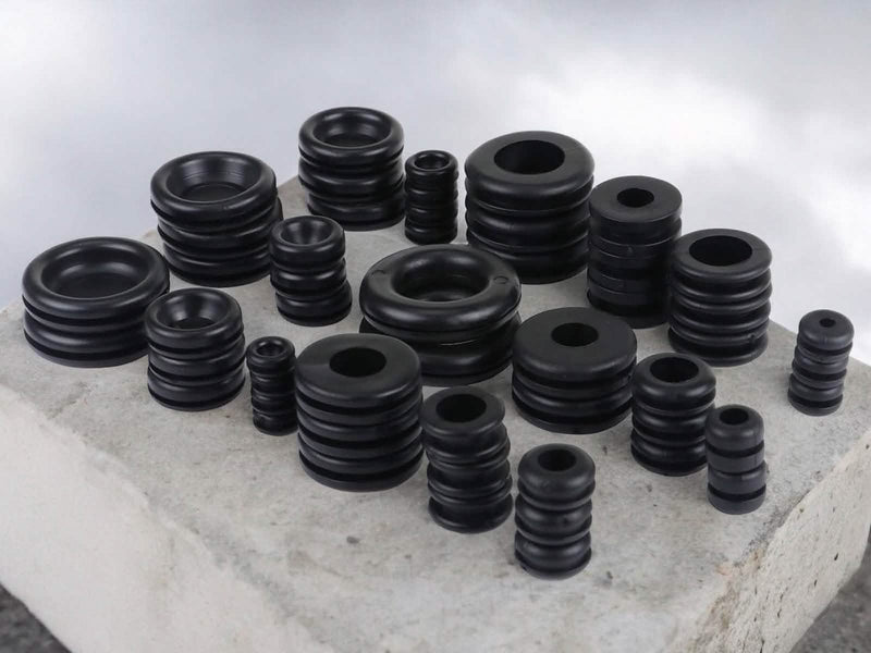tooltime.co.uk Rubber Grommets 125pc Rubber Grommets Set Assorted SIzes with Storage Case