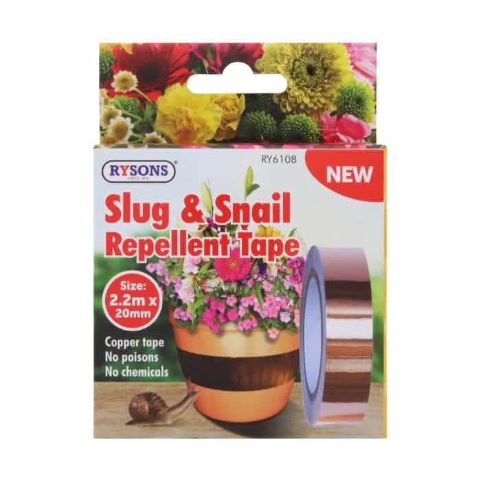 tooltime.co.uk Slug Repellant Tape Slug & Snail Repellent Tape Self Adhesive Copper Tape 20mm Width