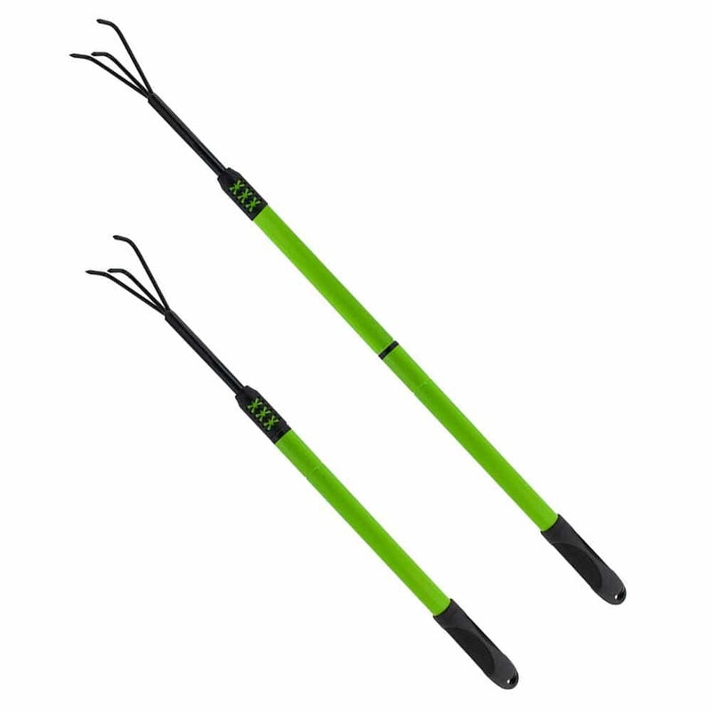 tooltime.co.uk Telescopic Cultivator Telescopic Garden Cultivator Hand Tool with Extendable Handle 73-100cm