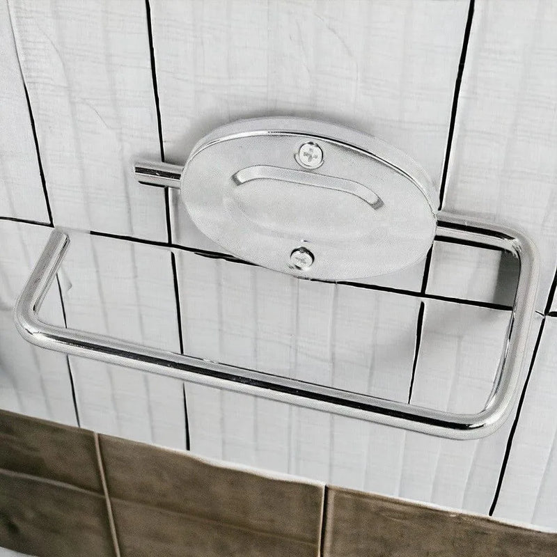 tooltime.co.uk Toilet Roll Holder Wall Mounted Chrome Toilet Roll Holder with Fixings