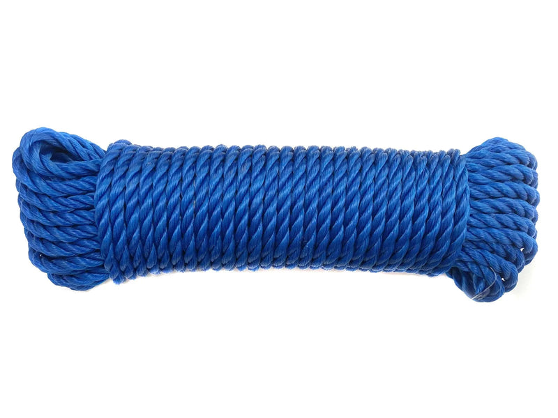 tooltime.co.uk Utility Rope Multipurpose Polypropylene Rope Shank 6mm x 15m