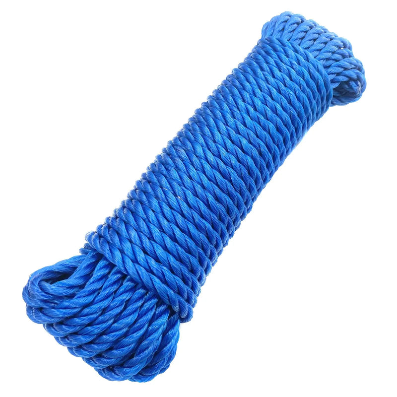 tooltime.co.uk Utility Rope Multipurpose Polypropylene Rope Shank 6mm x 15m