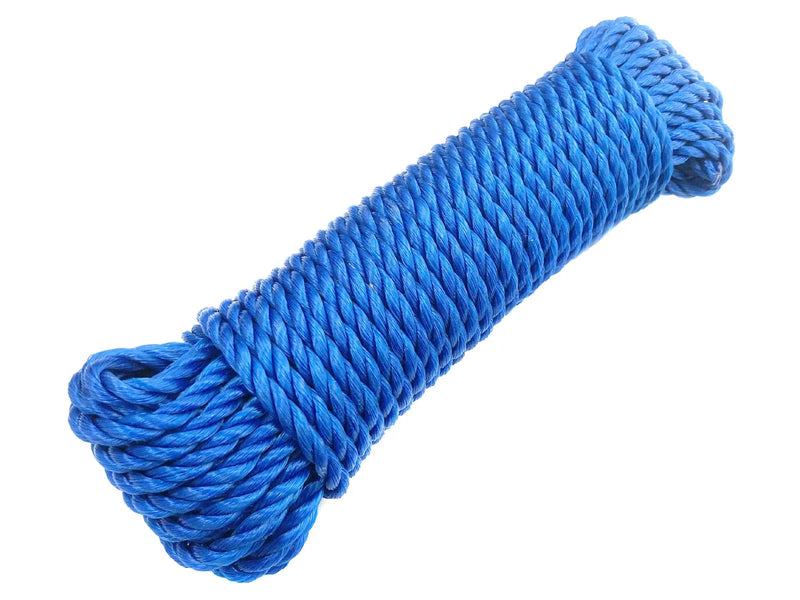 tooltime.co.uk Utility Rope Multipurpose Polypropylene Rope Shank 6mm x 15m