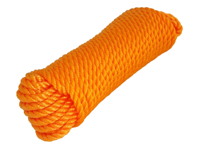 tooltime.co.uk Utility Rope Poly Rope Shank 20m x 10mm Multipurpose Polypropylene Rope
