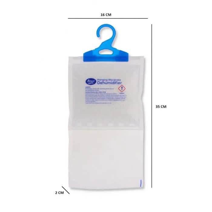 tooltime.co.uk Wardrobe Dehumidifier Bags Pack of 3 Hanging Wardrobe Dehumidifier Bags