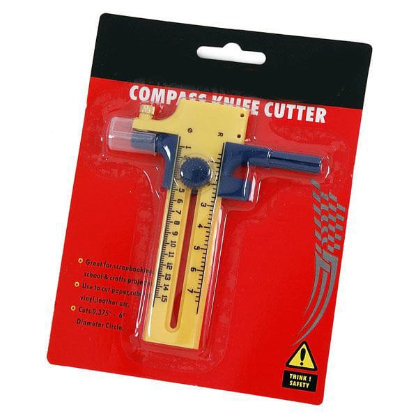 tooltime Compass Circle Cutter Cutting 10-150mm Circular Holes Paper Vinyl Rubber Leather