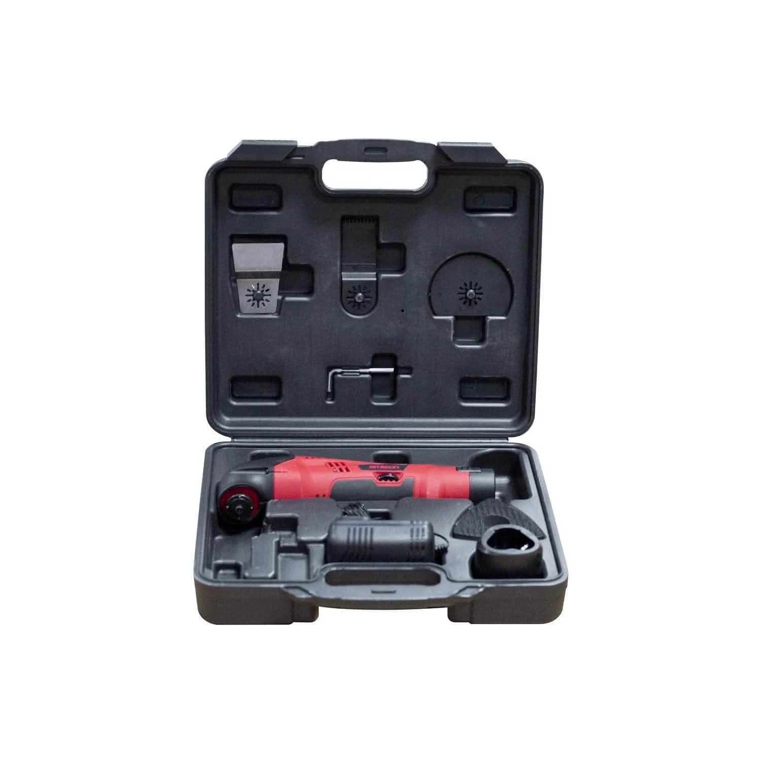 tooltime CORDLESS RECHARGEABLE LI-ION VARIABLE SPEED OSCILLATING MULTI TOOL +CASE +ACCESS