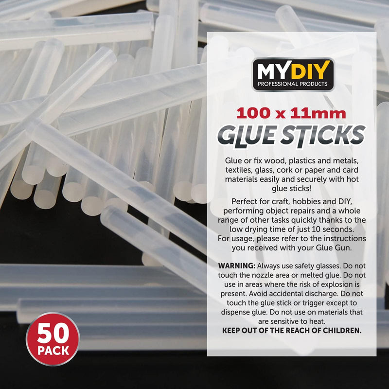 tooltime-DGI 50Pcs Glue Sticks 100*11Mm