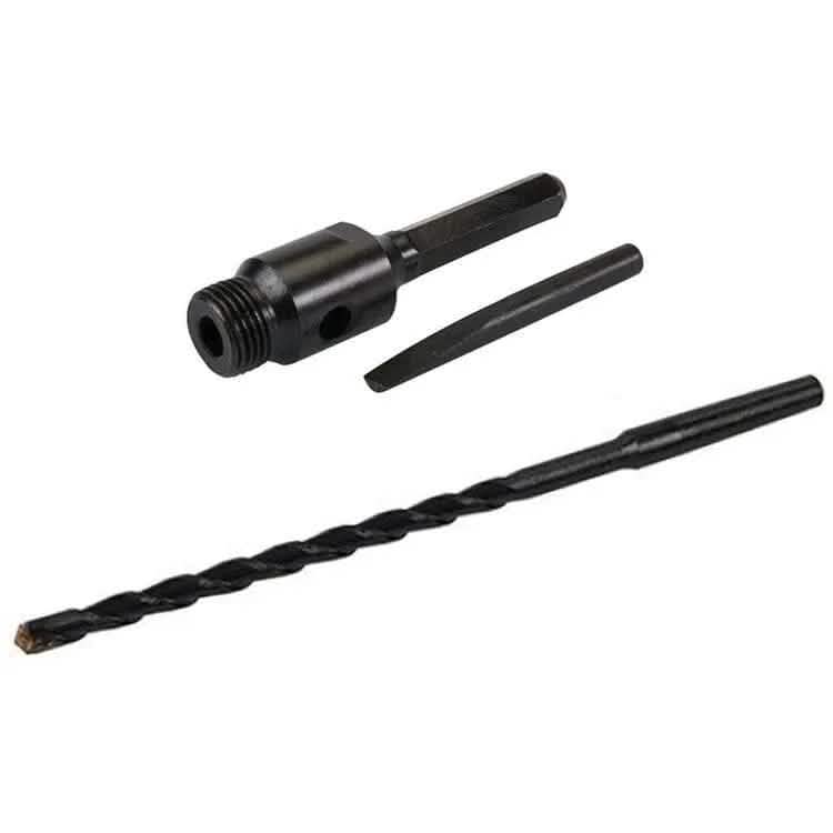 tooltime Diamond Core Drill 52mm Diamond Core Drill + 100mm Hex Arbor + Pilot Drill