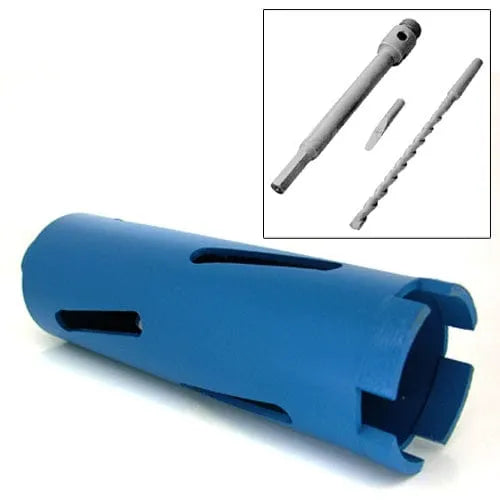 tooltime Diamond Core Drill 52MM DIAMOND CORE DRILL + HEX ARBOR SHANK + PILOT BIT + EJECTOR DRIFT