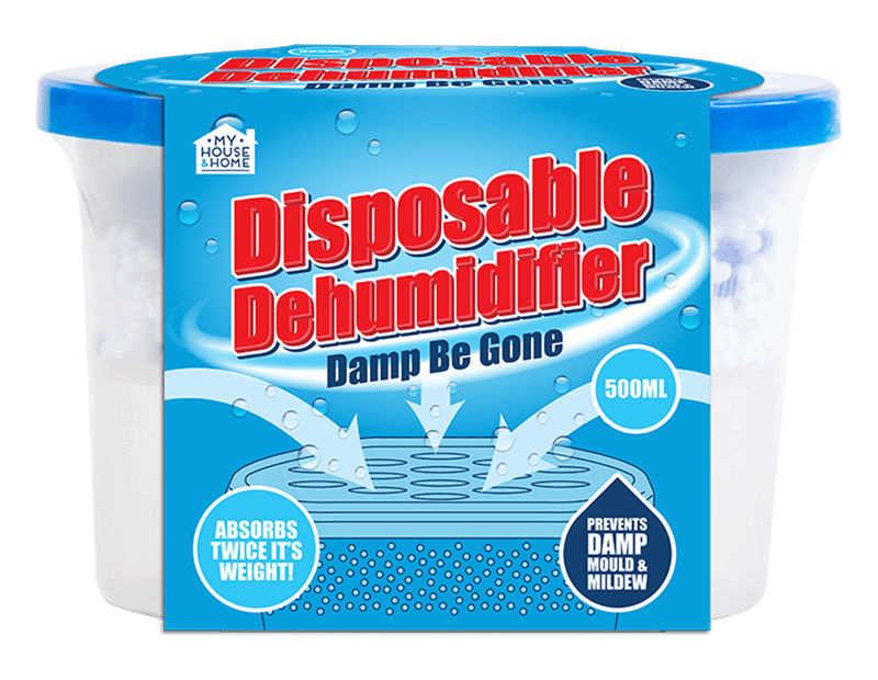 tooltime Disposable Dehumidifier 12 Pack Dehumidifier Interior Damp Moisture Mould Mildew Remover Trap (500ML)