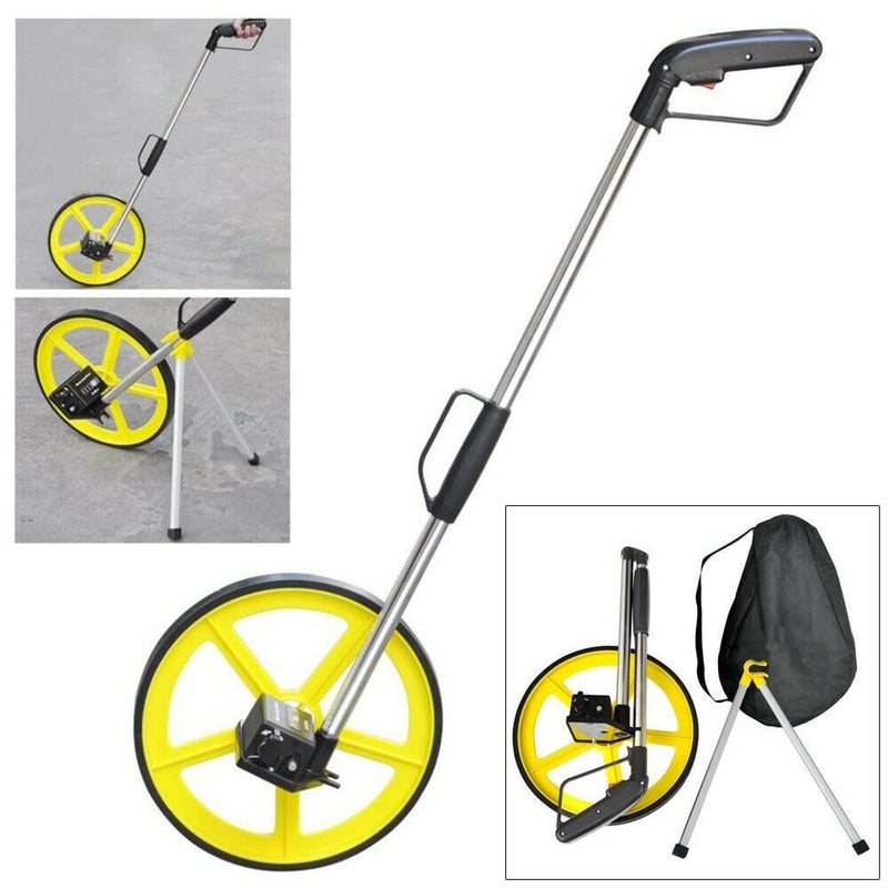 tooltime Distance Measuring Wheel Distance Measuring Wheel With Stand Foldable In Bag Surveyors Builders Road Land