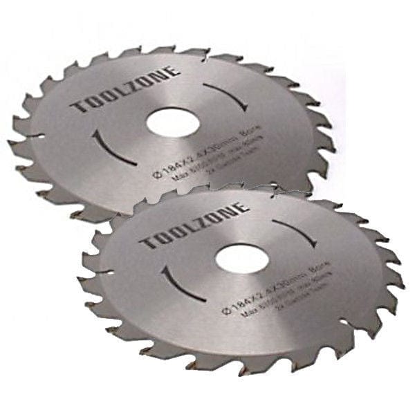 tooltime-E Circular Saw Blade 2Pc 250Mm Tct Circular Saw Blades 40 & 60 Teeth With Adapter O Rings Chop
