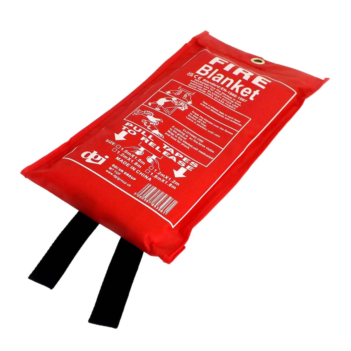 tooltime Fire Blanket Fire Blanket with Quick Release Safety Case 1m x 1m