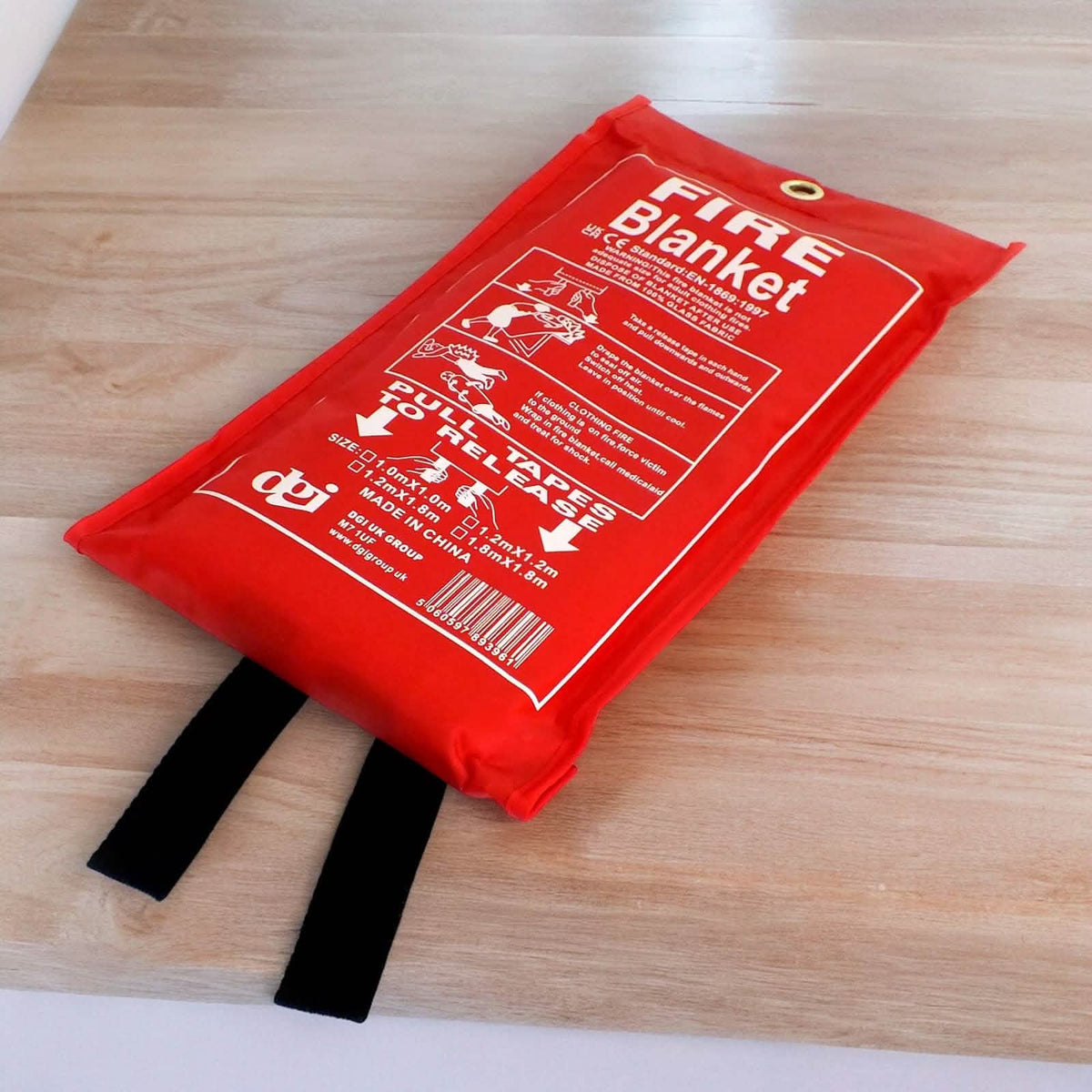 tooltime Fire Blanket Fire Blanket with Quick Release Safety Case 1m x 1m