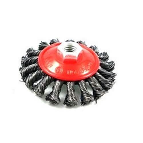 tooltime Flap Disc Twist Knot Semi Flat Wire Wheel Cup Brush 5 Pce  - 115Mm Angle Grinder