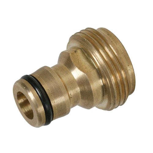 tooltime Garden Accessory Connector 3/4" Solid Brass Garden Hose Pipe Tap Adaptor Outside Thread Hosepipe Connector