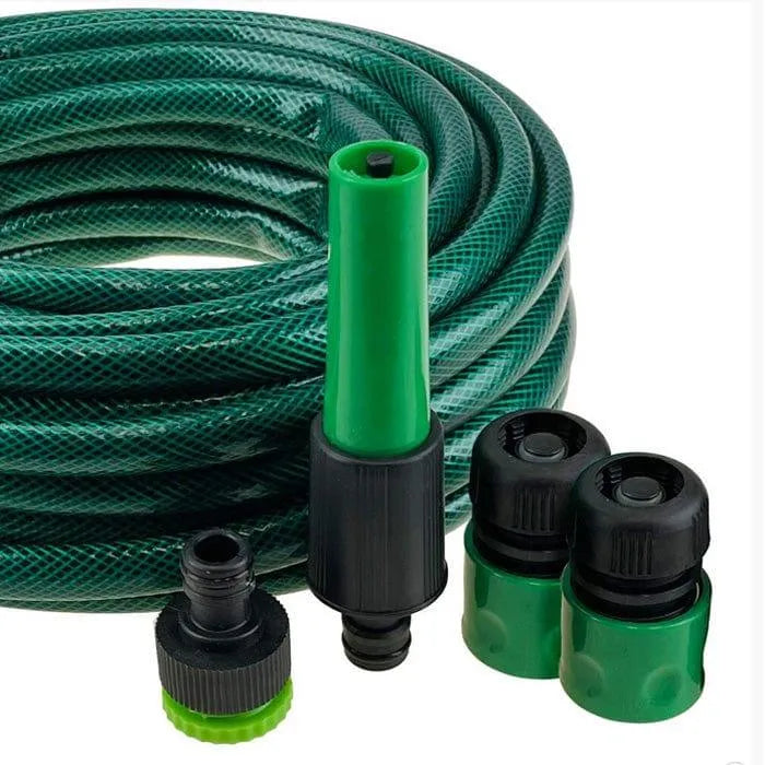 tooltime Garden Hose Garden Hose Pipe Multi Purpose Outdoor Hosepipe - Heavy Duty Reinforced 15M 30M