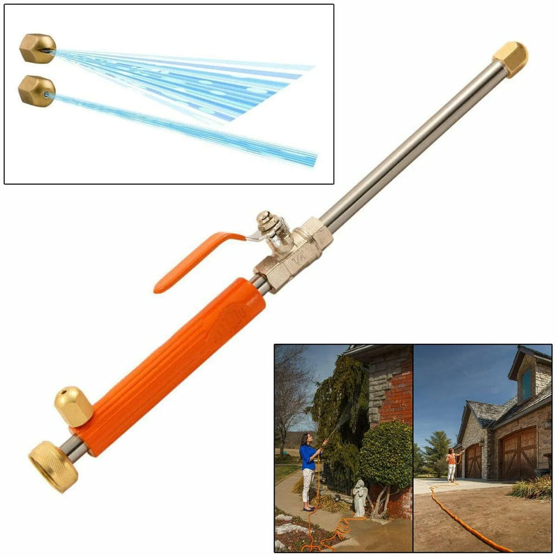 tooltime Garden Hose Spray Nozzles Orange Handle Water Jet Power Washer Pressure Water Nozzle Lance - Garden Hose