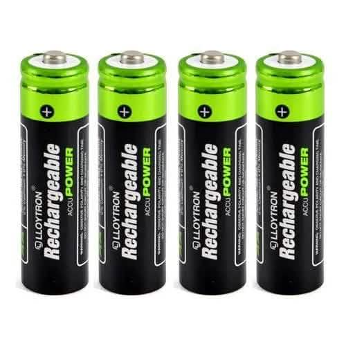 tooltime General Purpose Battery Chargers Compact Portable Plug In Battery Charger +8 AAA & AA Nimh Rechargeable Batteries