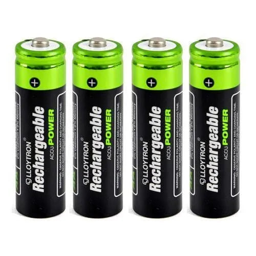 tooltime General Purpose Battery Chargers Compact Portable Plug In Battery Charger +8 AAA & AA Nimh Rechargeable Batteries