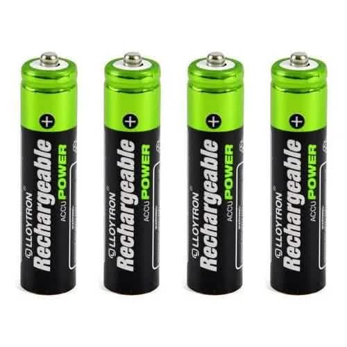 tooltime General Purpose Battery Chargers Compact Portable Plug In Battery Charger +8 AAA & AA Nimh Rechargeable Batteries
