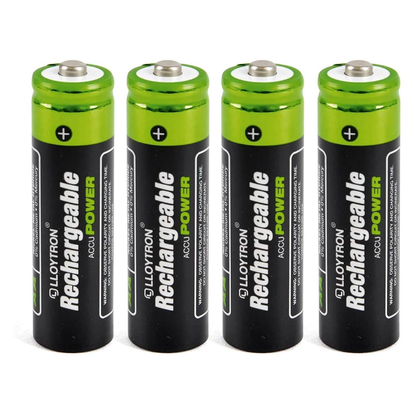 tooltime General Purpose Battery Chargers Intelligent Battery Charger with LCD Display | Includes 8 AA & AAA NiMh Rechargeable Batteries