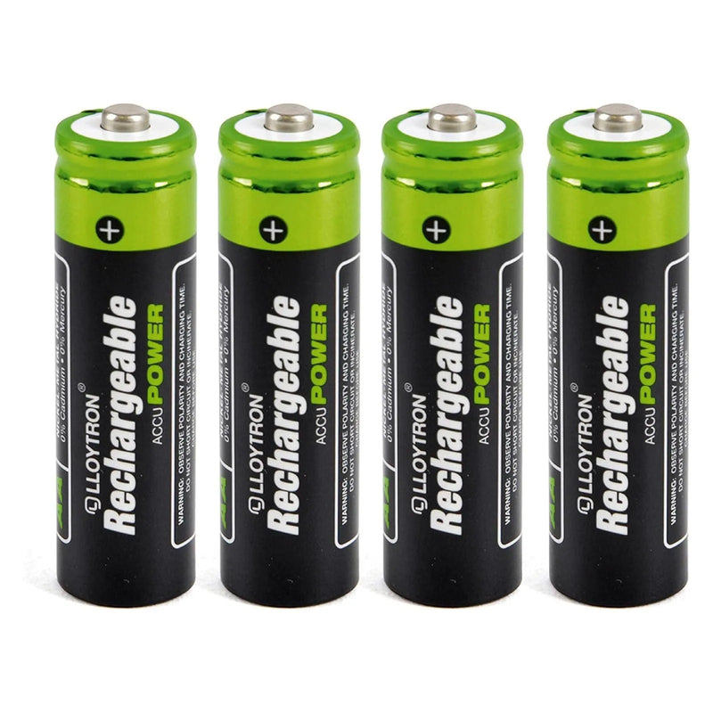 tooltime General Purpose Battery Chargers Intelligent Battery Charger with LCD Display | Includes 8 AA & AAA NiMh Rechargeable Batteries