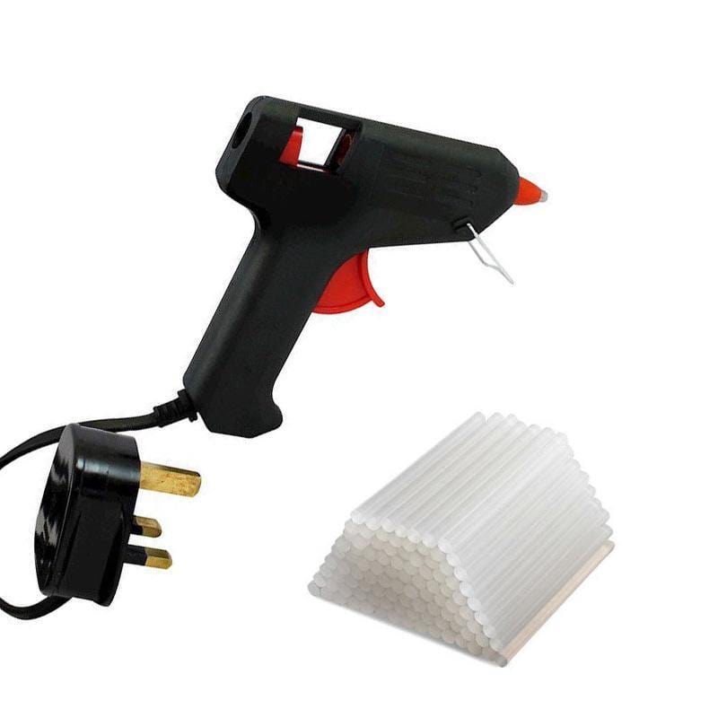 tooltime Glue Gun Electric Hot Melt Glue Gun + 50 Glue Sticks Hobby Craft Repair Diy (10w Mini)