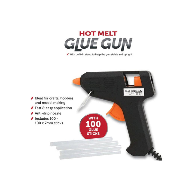 tooltime Glue Gun Electric Hot Melt Mini Glue Gun + 100 Glue Sticks