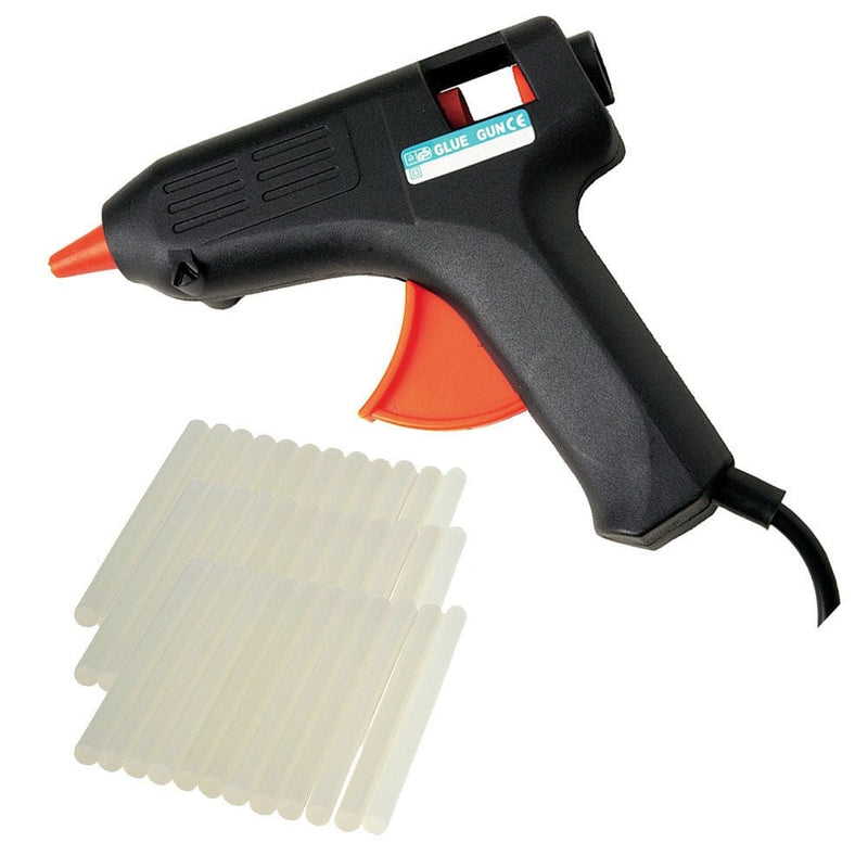 tooltime Glue Guns 40 Watt Electric Hot Melt Adhesive Hobby Craft Glue Gun + 100 Glue Sticks