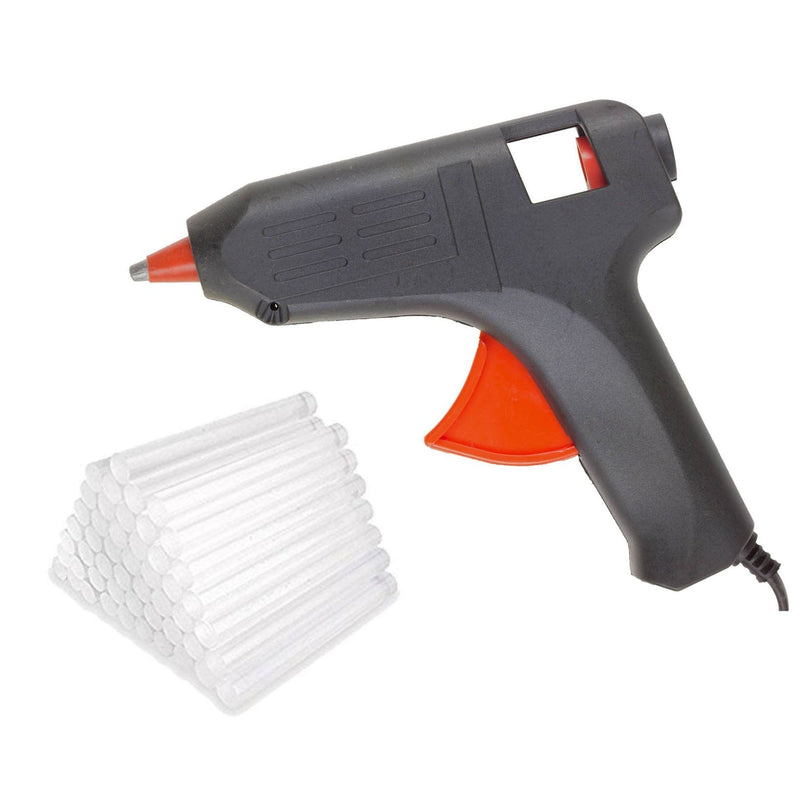 tooltime Glue Guns 40W Glue Gun + 50 Glue Sticks Dia 11Mm