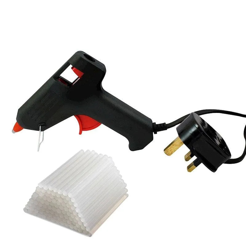 tooltime Glue Guns Professional 10W Electric Hot Melt Mini Glue Gun Plus 52 Glue Sticks Dt60850