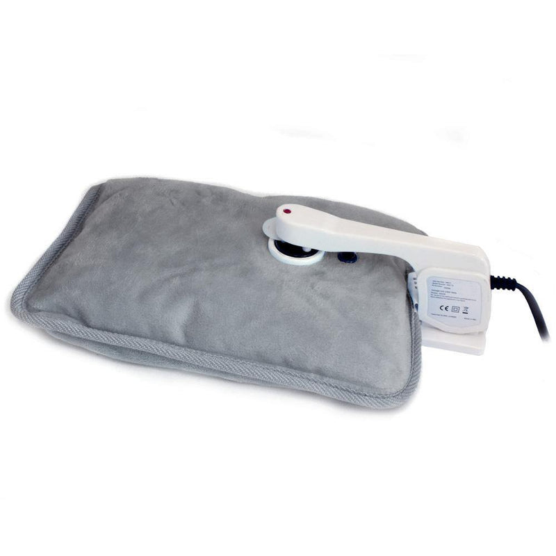 tooltime Grey Rechargeable Cordless Electric Hot Water Bottle Bed Warmer Cozy Warm Heat