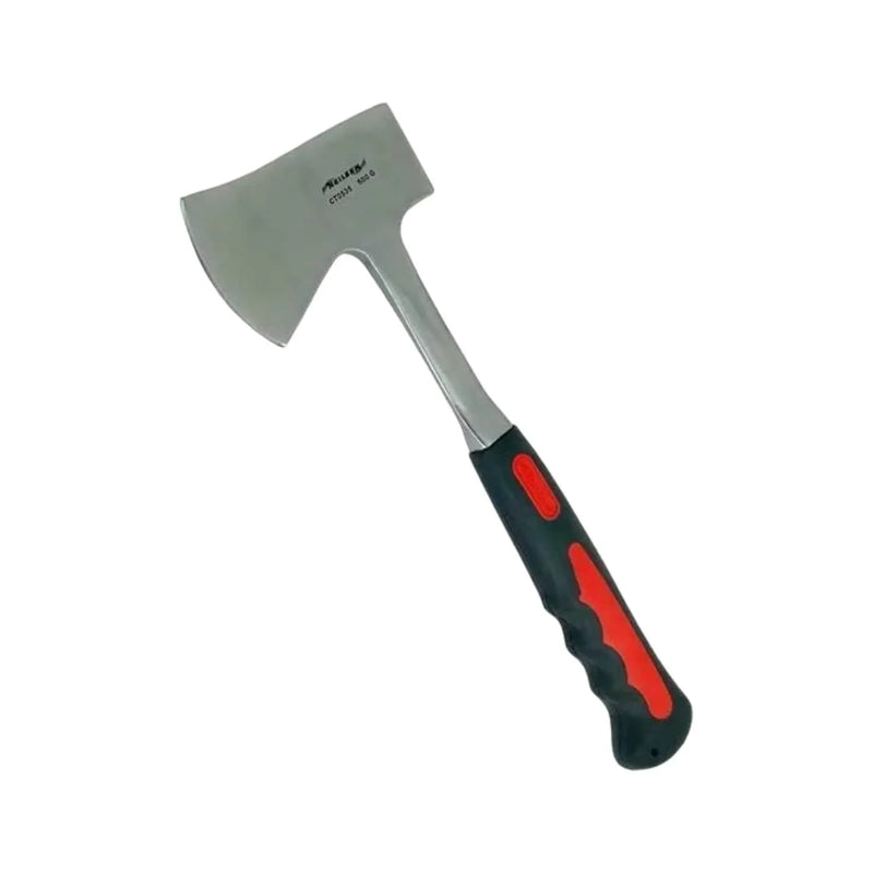 tooltime Hand Axe Hand Axe Hatchet Rubber Handle with Fully Forged Steel Head Firewood Splitter