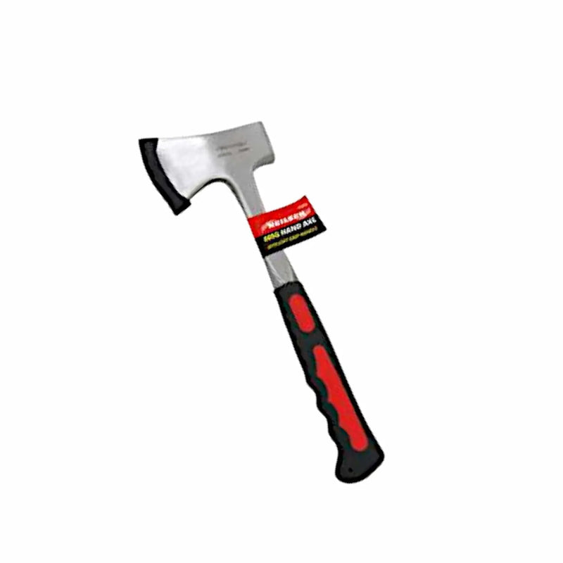 tooltime Hand Axe Hand Axe Hatchet Rubber Handle with Fully Forged Steel Head Firewood Splitter