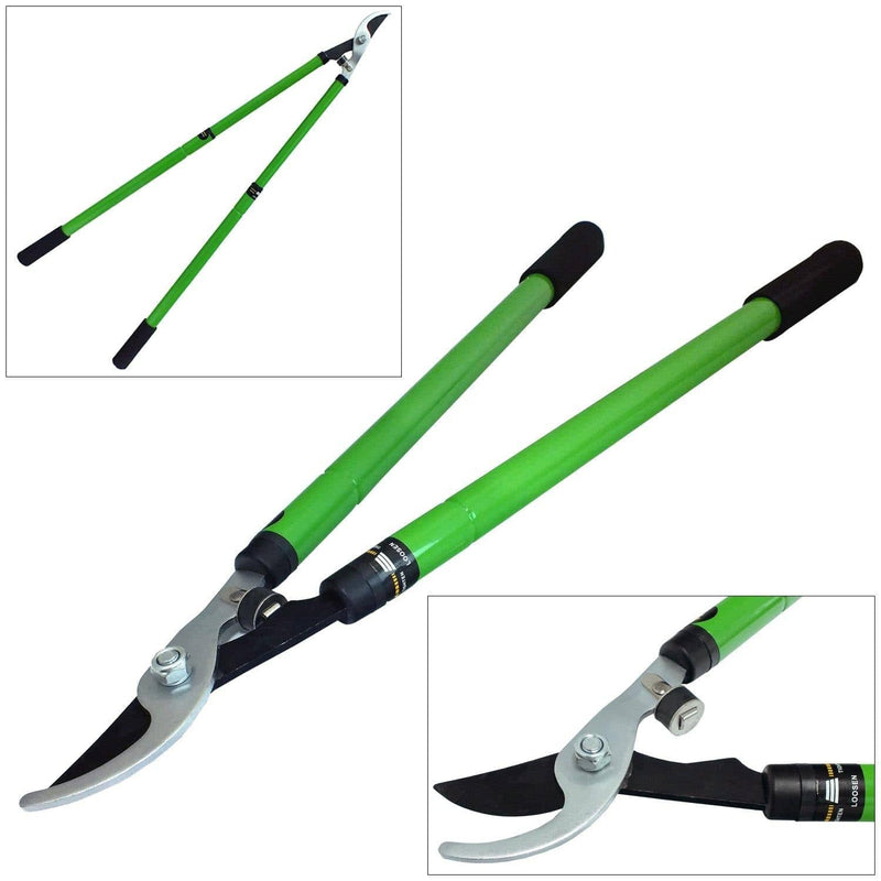tooltime HEAVY DUTY TELESCOPIC BYPASS LOPPER GARDEN TREE BRANCH PRUNER EXTENDING HANDLES