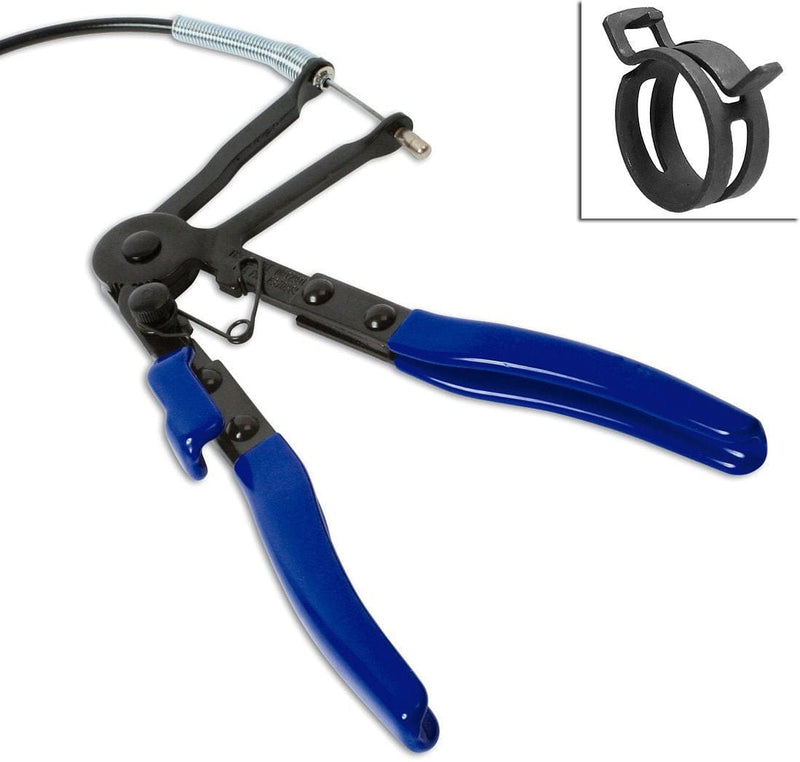 tooltime Hose clamp pliers FLEXIBLE LONG REACH LOCKING HOSE CLAMP RATCHET REMOVAL PLIERS CLIP BAND TOOL