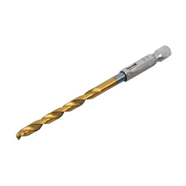 tooltime HSS Drill Bit Set 1/4" Hex Shanks 1.5mm - 4.8mm Titanium Coated Bits Wood Metal