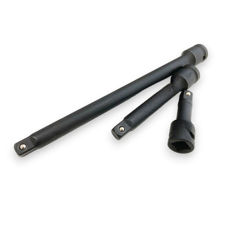 tooltime Impact Bits Impact Extension Bar Socket Long Reach 1/2 Dr Set 3" 5" 10" (3pc)