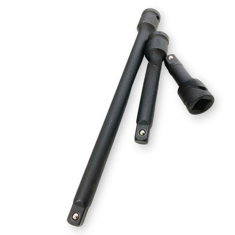 tooltime Impact Bits Impact Extension Bar Socket Long Reach 1/2 Dr Set 3" 5" 10" (3pc)