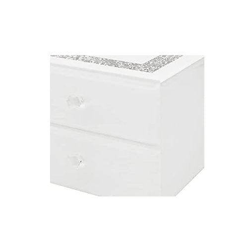 tooltime Jewellery Box White Crystal Jewellery Box 2 Drawers