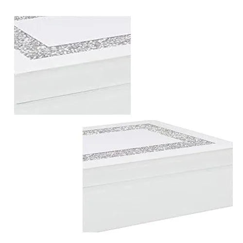 tooltime Jewellery Box White Crystal Jewellery Box 21cm