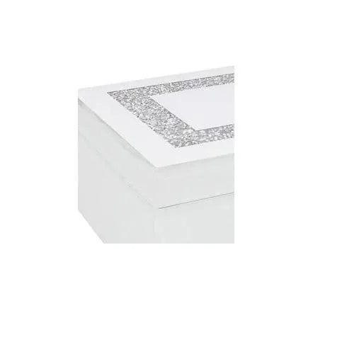 tooltime Jewellery Box White Crystal Jewellery Box 21cm