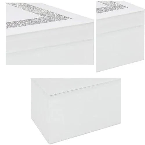 tooltime Jewellery Box White Crystal Jewellery Box 21cm