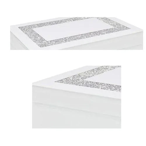 tooltime Jewellery Box White Crystal Jewellery Box 21cm