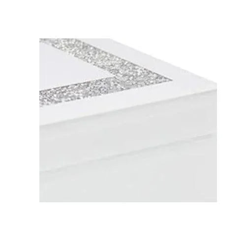 tooltime Jewellery Box White Crystal Jewellery Box 26Cm