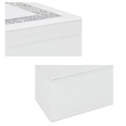 tooltime Jewellery Box White Crystal Jewellery Box 26Cm